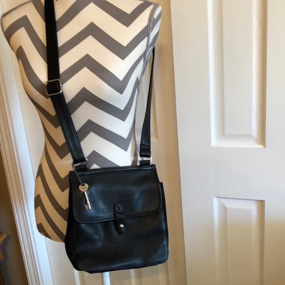 Fossil Handbags - Fossil Double sided leather Crossbody bag